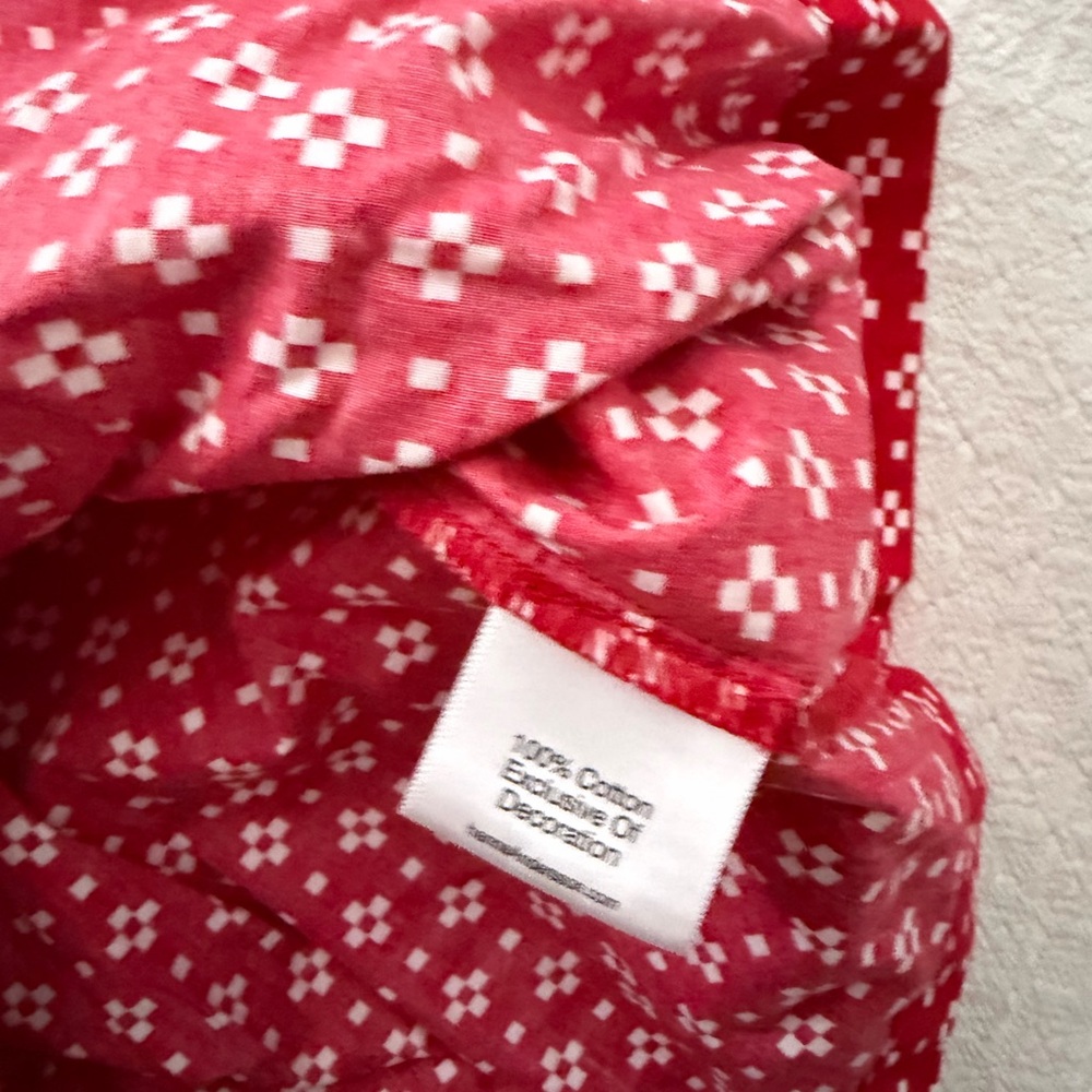 Hanna Andersson Red and White Printed Sundress with Button Details - Picture 3 of 5